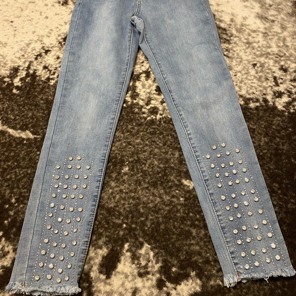 Rhinestone skinny Jean